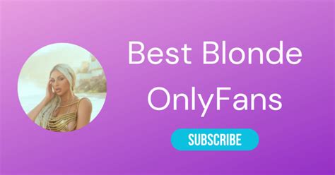 blonde onlyfans models|‍♀️ Top 10 Blonde OnlyFans & Hottest Blonde Teen OnlyFans